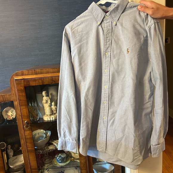Ralph Lauren Blue Casual Button Down Shirt - Picture 1 of 3